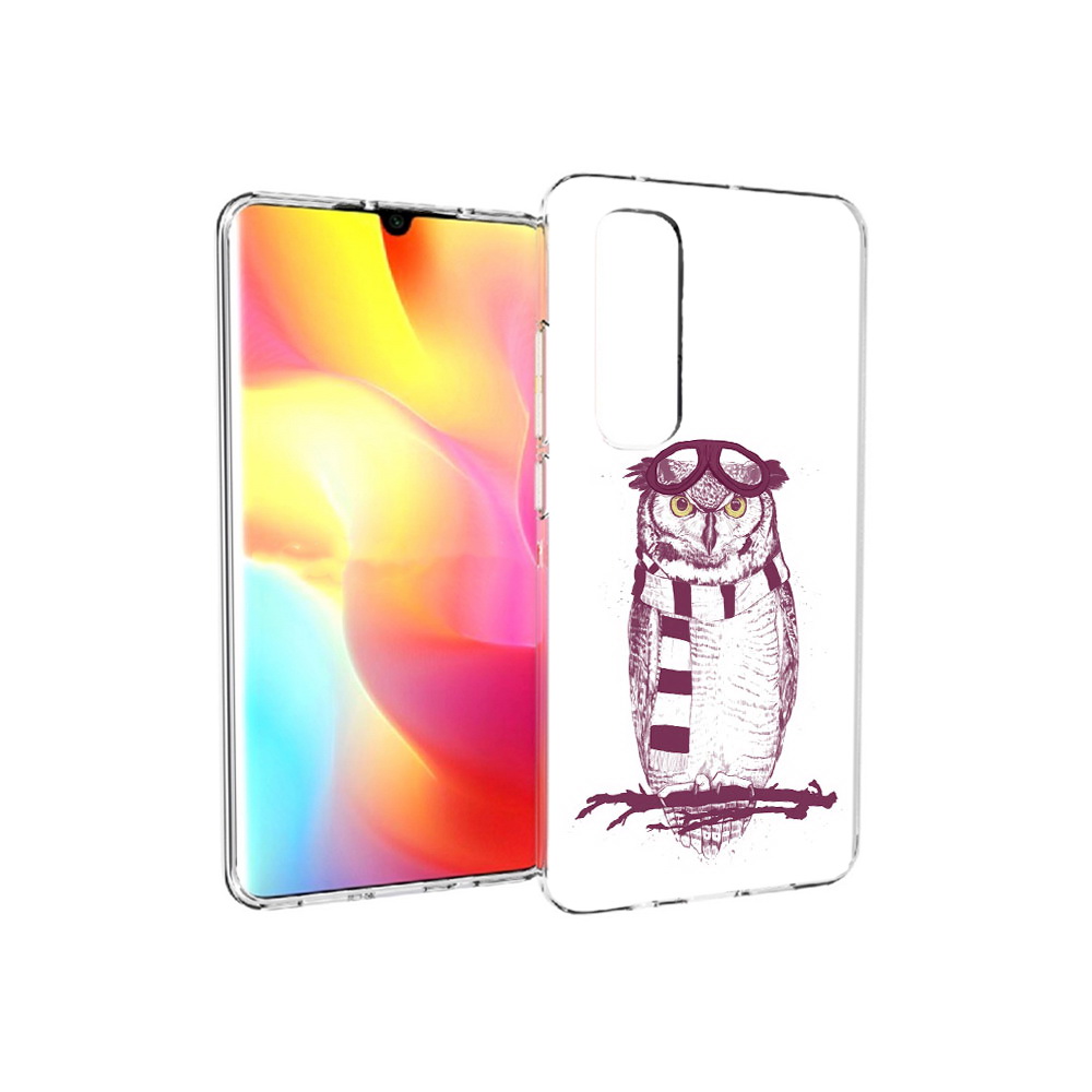 

Чехол MyPads Tocco для Xiaomi Mi Note 10 Lite сова-летчик (PT149714.254.612), Прозрачный, Tocco