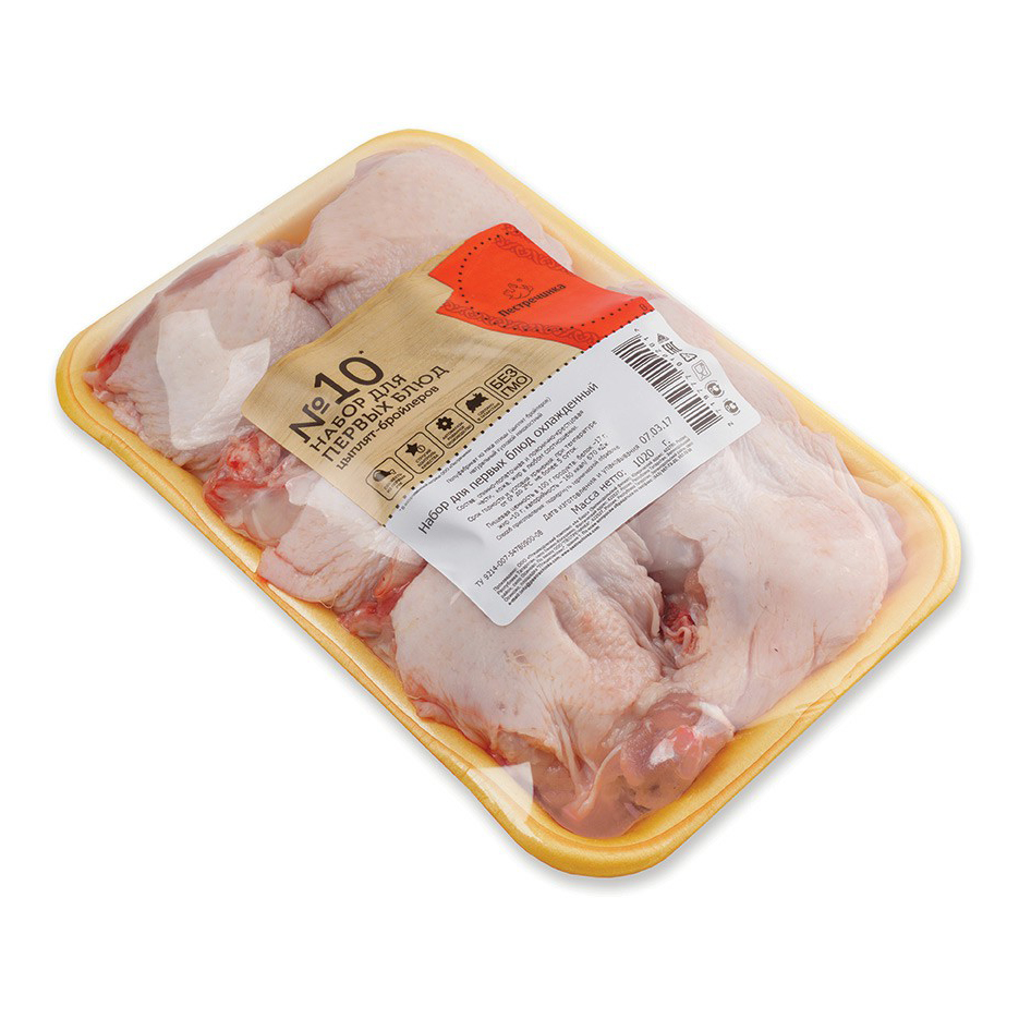 фото Суповой набор из мяса цыплят-бройлеров пестречинка охлажденный +-1 кг