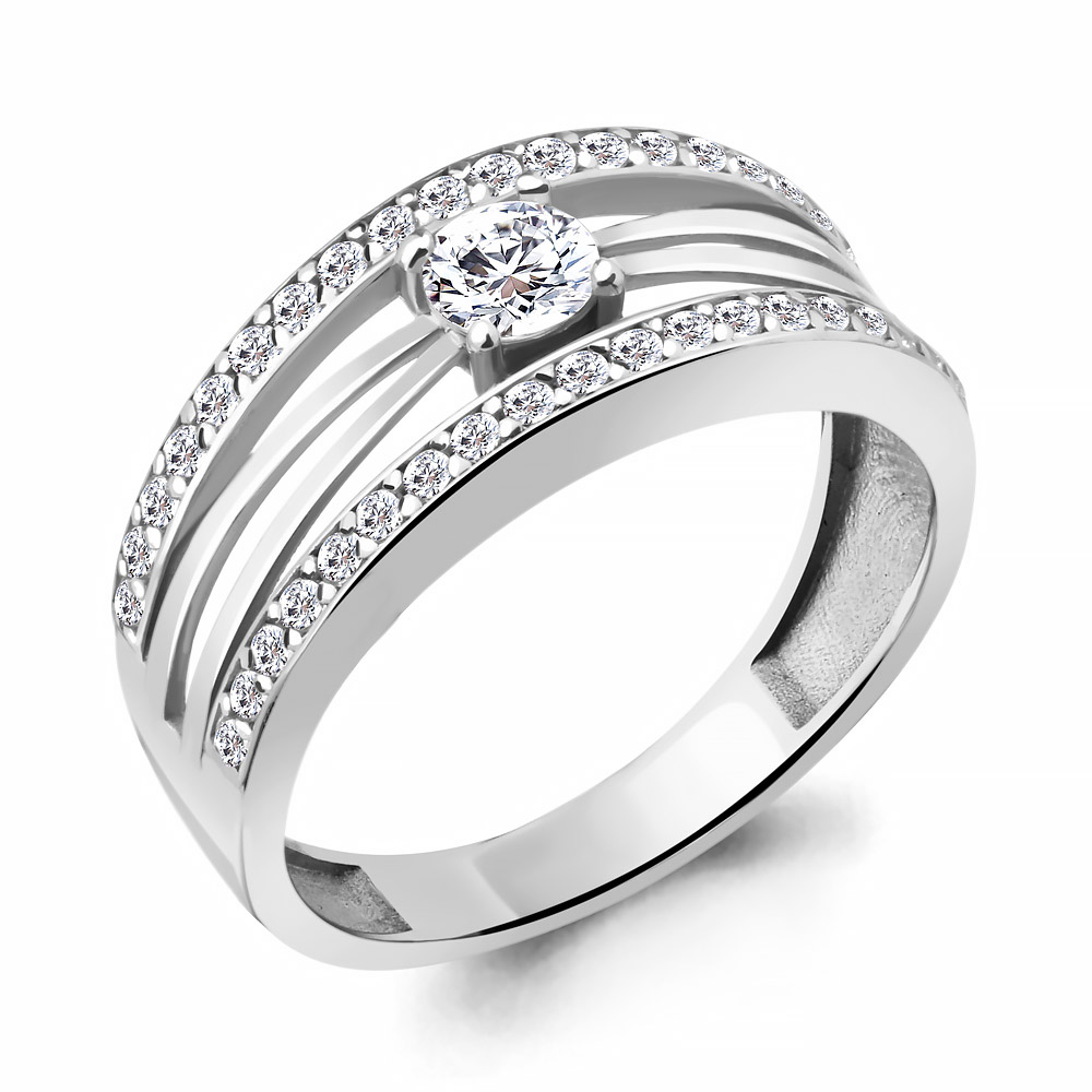 

Кольцо из серебра с фианитом Aquamarine Aquamarine 67225А_925_р р. 19,5, 67225А_925_р