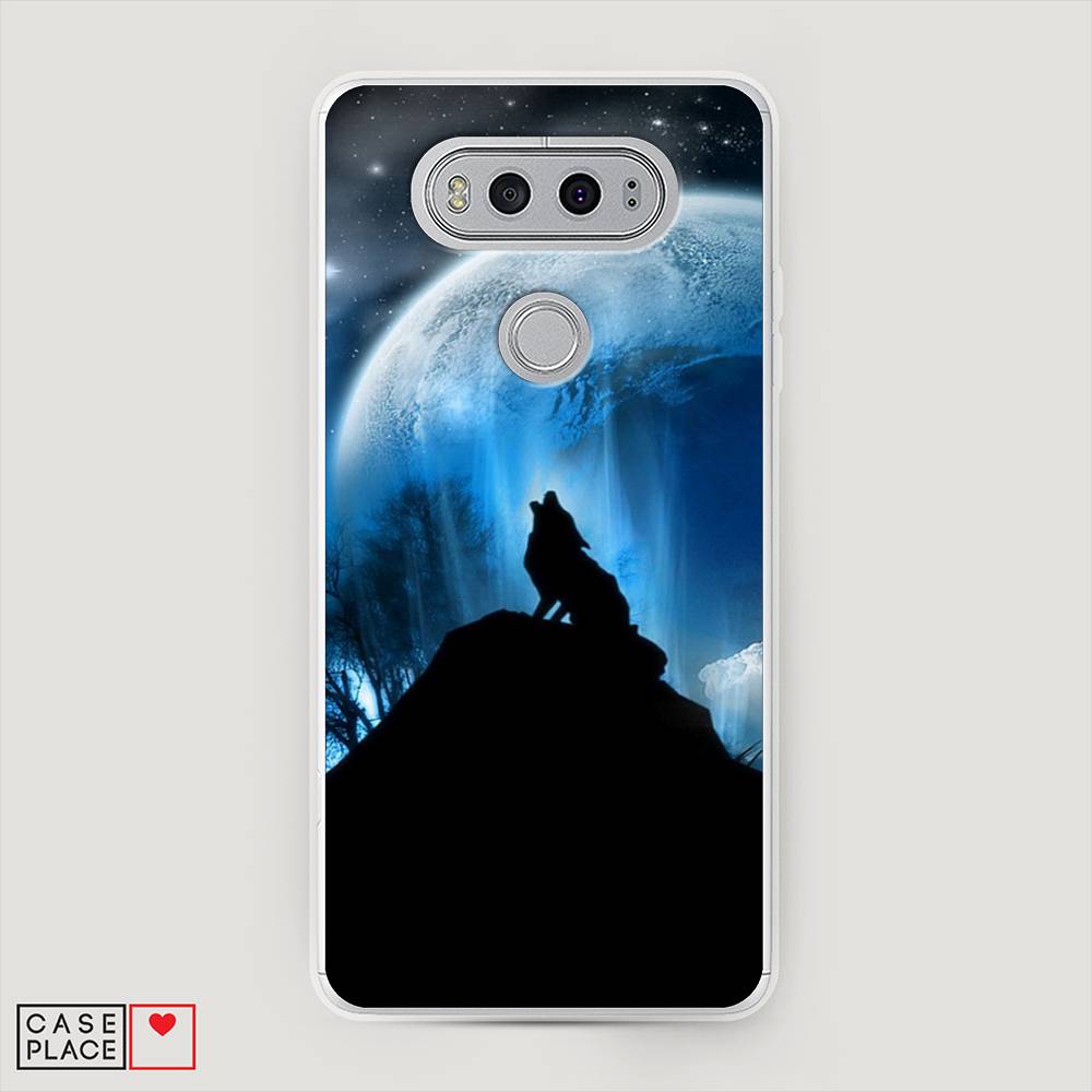 

Чехол на LG V20 "Волк 2", Синий;черный;белый, 83350-1