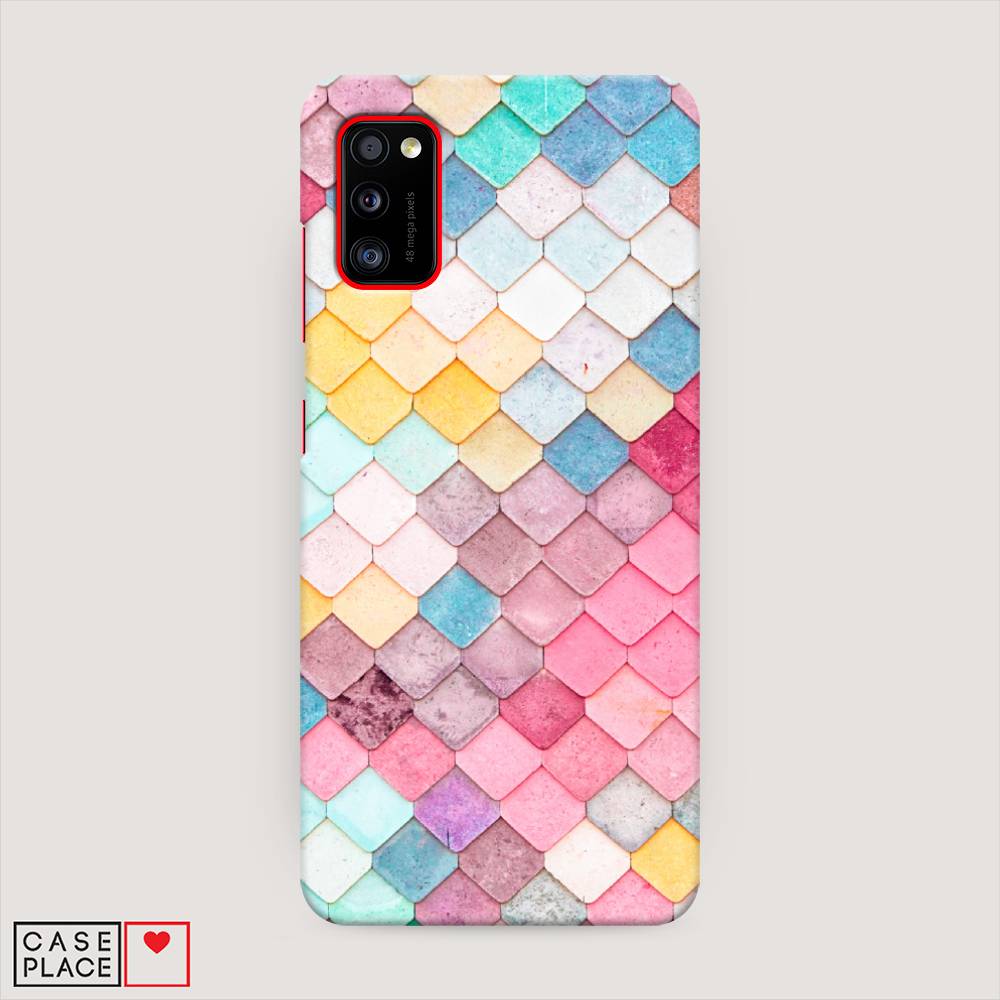

Пластиковый чехол "Нежные ромбики" на Samsung Galaxy A41