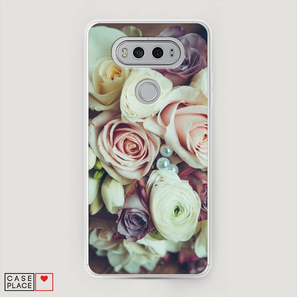 

Чехол на LG V20 "Свадебный букет", Белый;фиолетовый, 83350-2