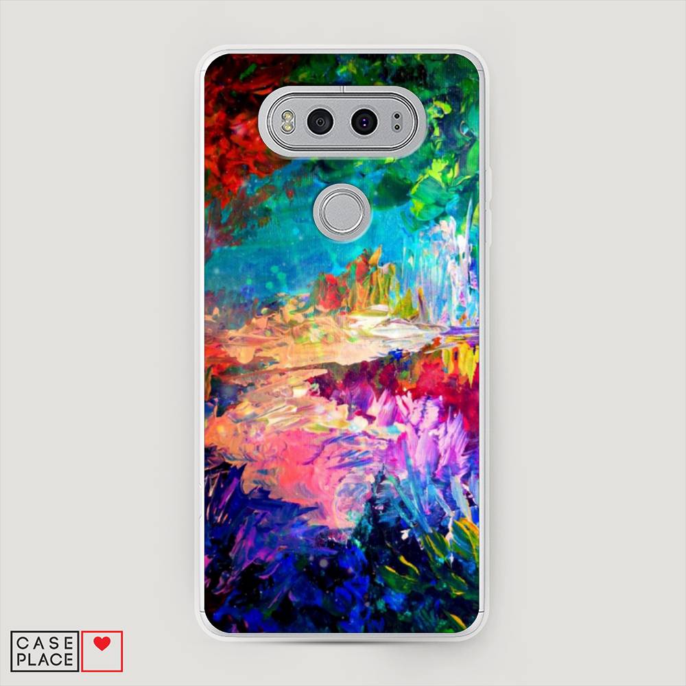 

Чехол на LG V20 "Лес-гуашь", Синий;розовый;зеленый, 83350-4