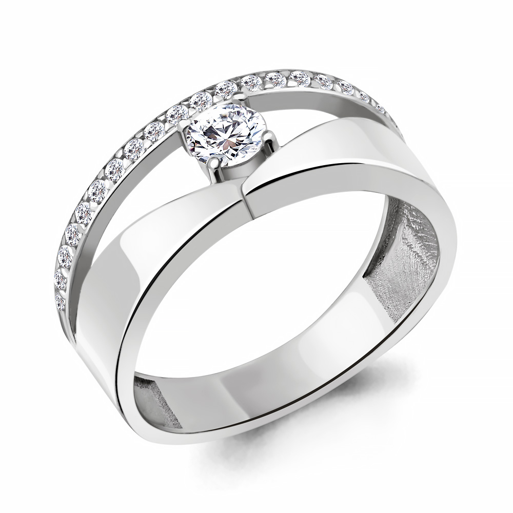 

Кольцо из серебра с фианитом Aquamarine Aquamarine 67222А_925_р р. 17,5, 67222А_925_р