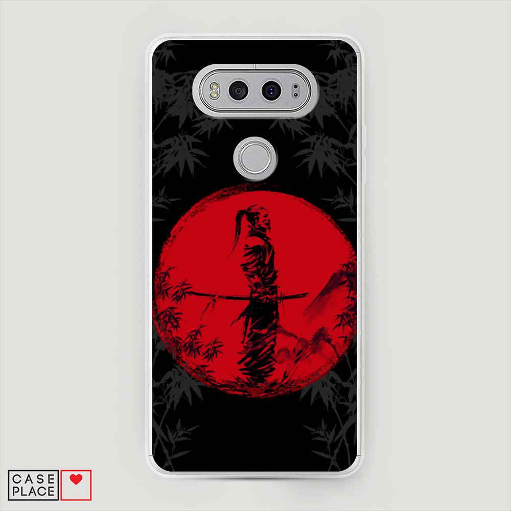 

Чехол на LG V20 "Самурай на красном фоне", Черный;красный;серый, 83350-4