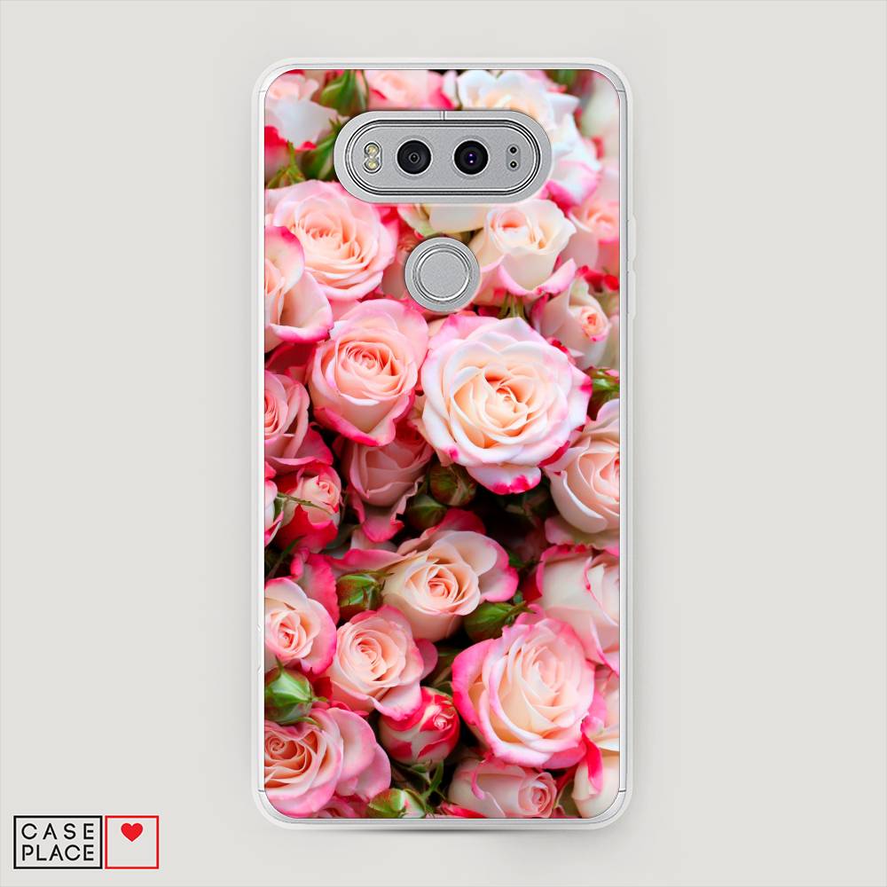 

Чехол на LG V20 "Много роз", Розовый, 83350-2