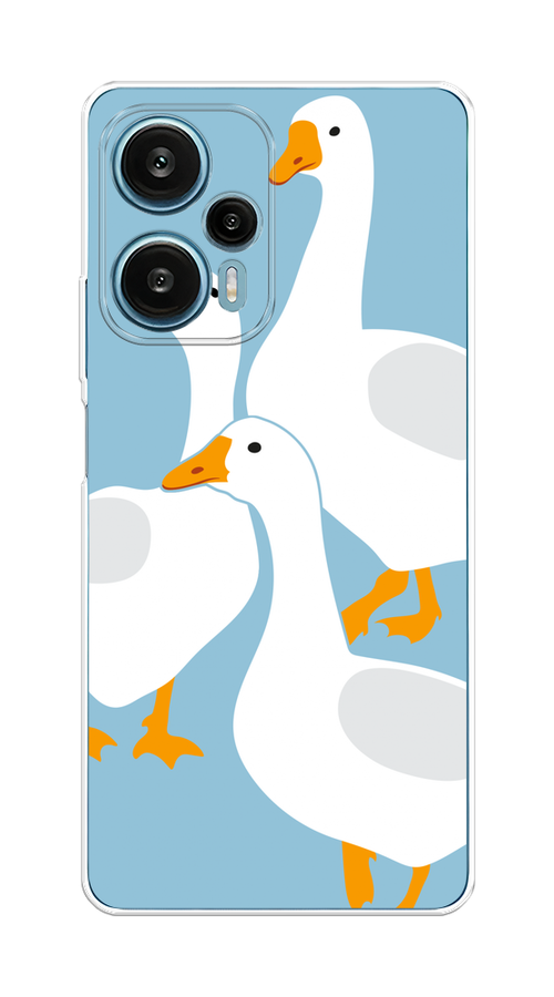 

Чехол на Xiaomi Redmi Note 12 Turbo, Poco F5 "Гусиное трио", Голубой;белый;серый;желтый, 318750-1