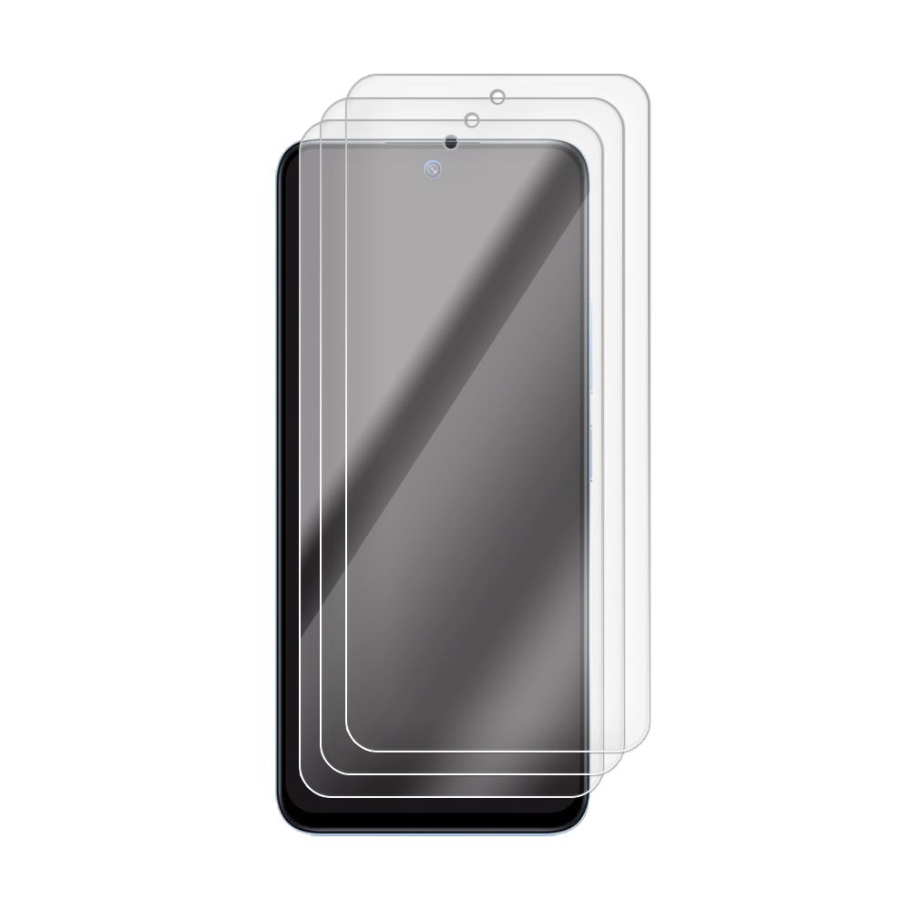 

Комплект защитных гибридных стекол Krutoff для Xiaomi Redmi 12 (3шт)
