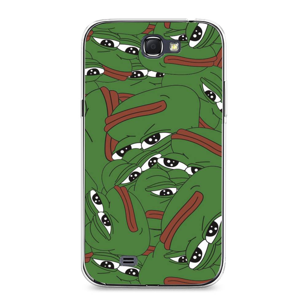 

Чехол Awog на Samsung Galaxy Note 2 / Самсунг Note 2 "Печальный frog", Зеленый;белый, 23250-9