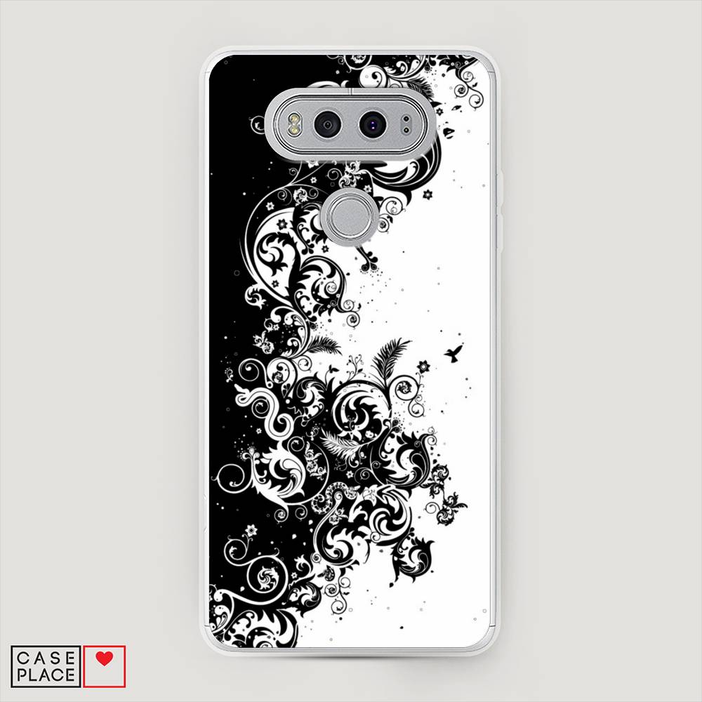

Чехол на LG V20 "Черно белый узор", Белый;черный;серый, 83350-3