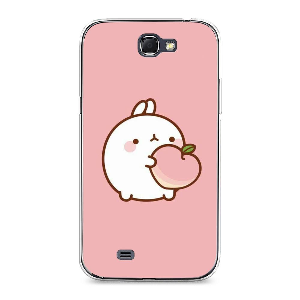 

Чехол Awog на Samsung Galaxy Note 2 / Самсунг Note 2 "Кролик с персиком", Розовый;бежевый, 23250-1