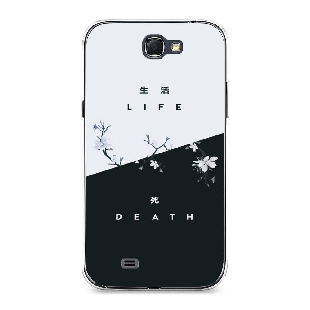 

Чехол Awog на Samsung Galaxy Note 2 / Самсунг Note 2 "Life and death", Черный;серый, 23250-7