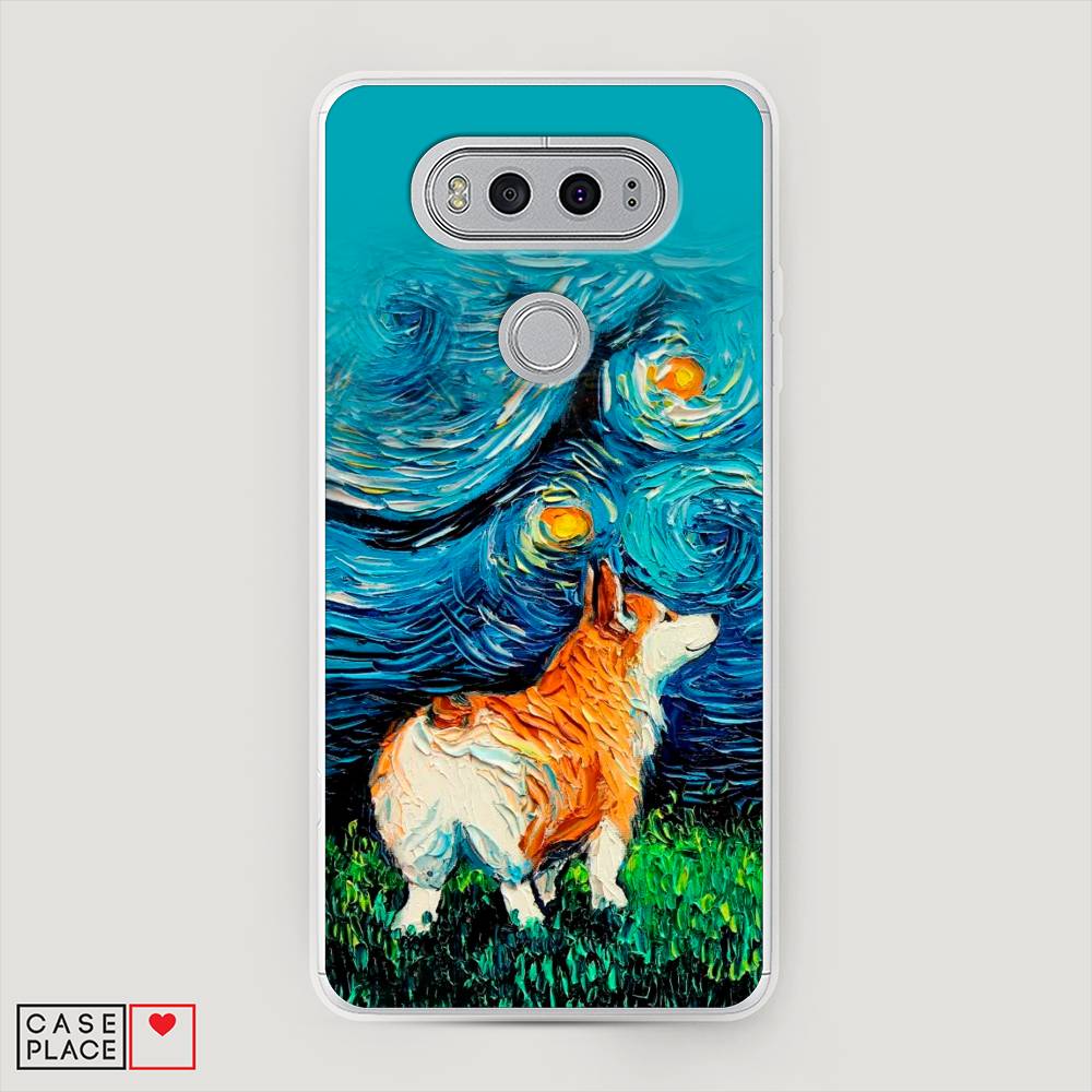

Чехол на LG V20 "Корги звёздная ночь", Коричневый;белый;зеленый, 83350-1