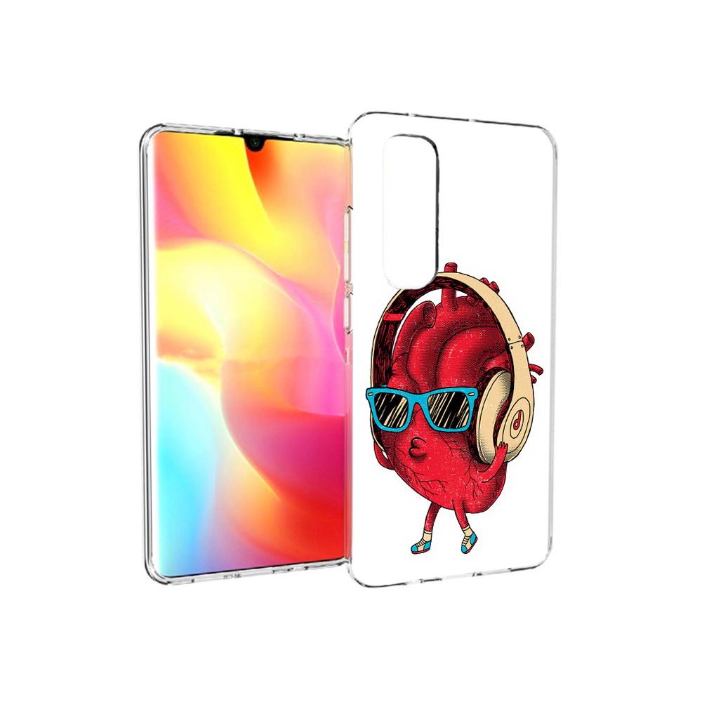 

Чехол MyPads Tocco для Xiaomi Mi Note 10 Lite слушай сердце (PT149714.254.609), Прозрачный, Tocco