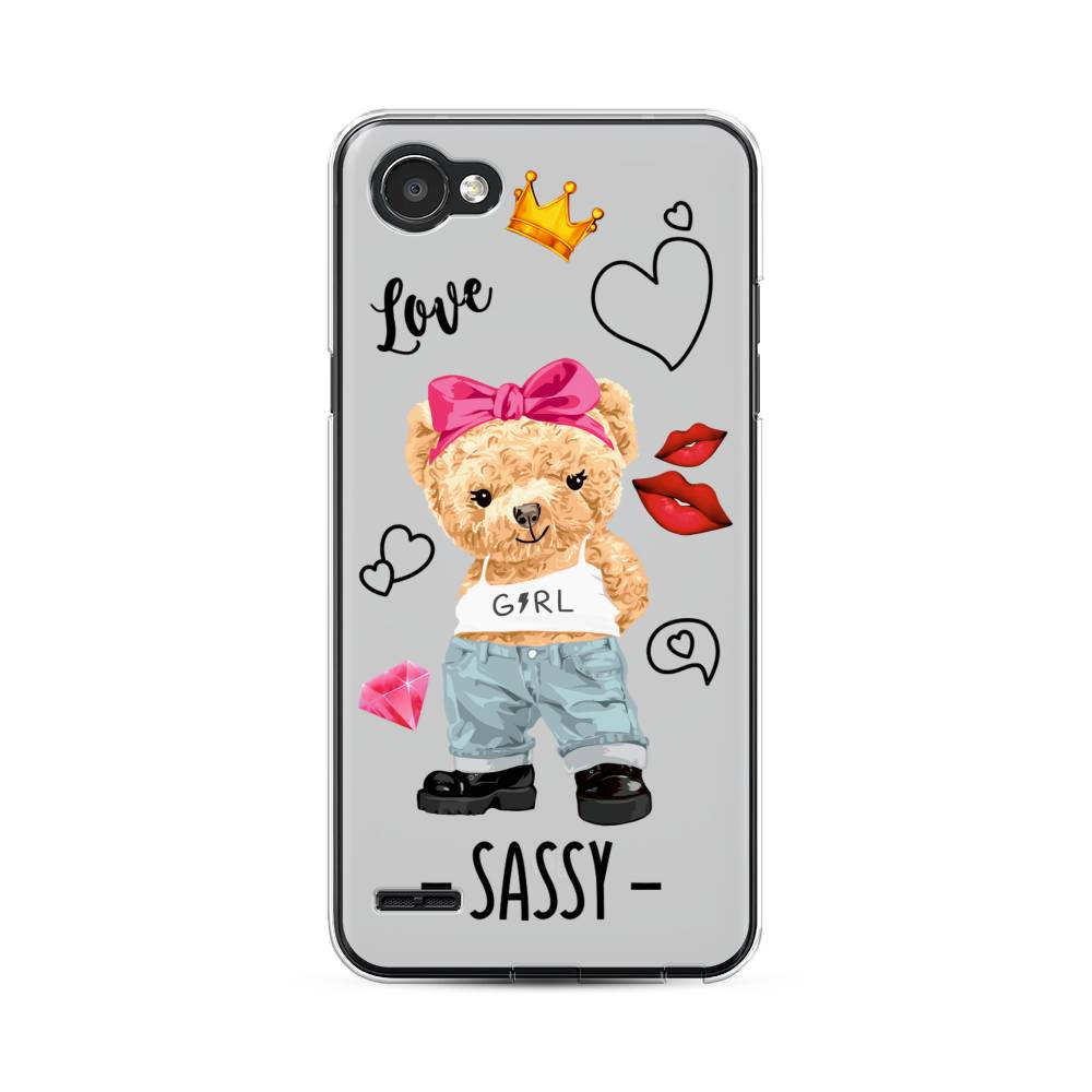 

Чехол для LG Q6 "Sugar Mommy", Голубой;белый;розовый, 83150-6