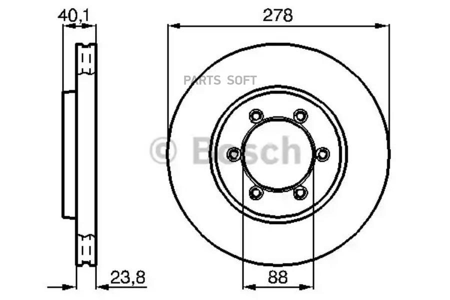 

Тормозной диск Bosch 0986478967