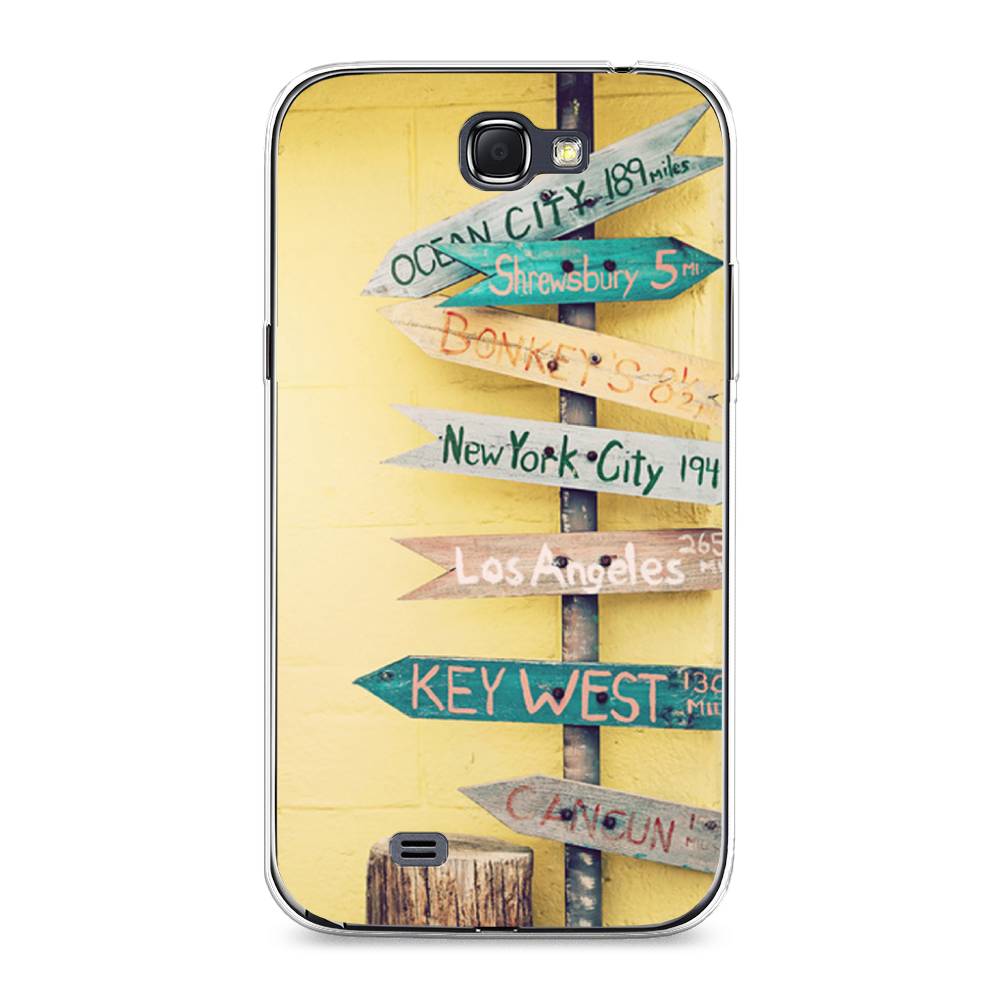 

Чехол Awog на Samsung Galaxy Note 2 / Самсунг Note 2 "Нулевой километр", Желтый, 23250-4