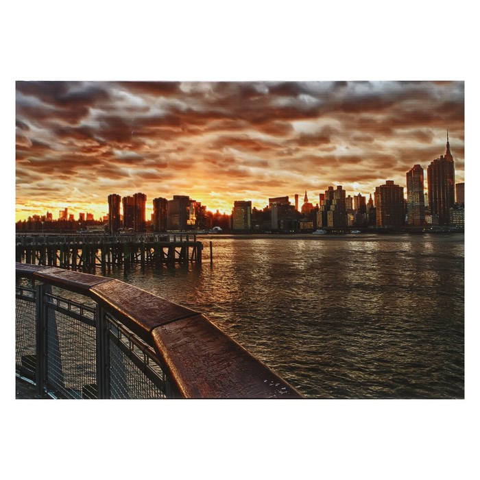 

Картина 10236814 Вид на город 50x70 см