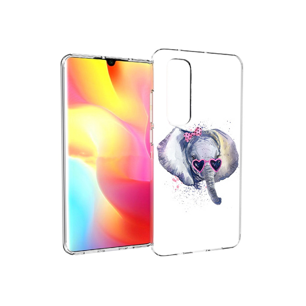 

Чехол MyPads Tocco для Xiaomi Mi Note 10 Lite слоник в очках (PT149714.254.608), Прозрачный, Tocco