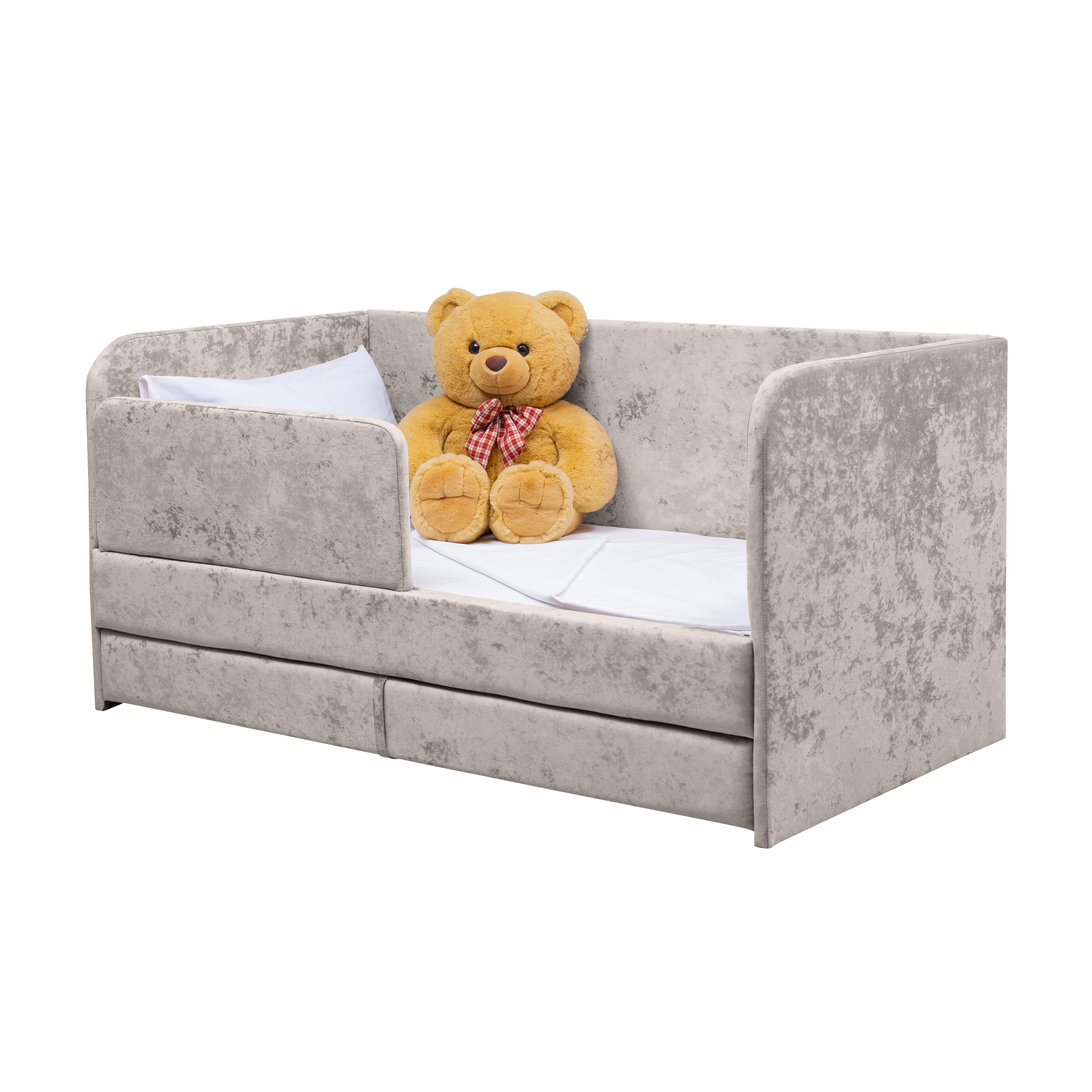 Кровать-диван М-СТИЛЬ Непоседа 1800*900 бежевая 2-а спальных места с защитным бортиком