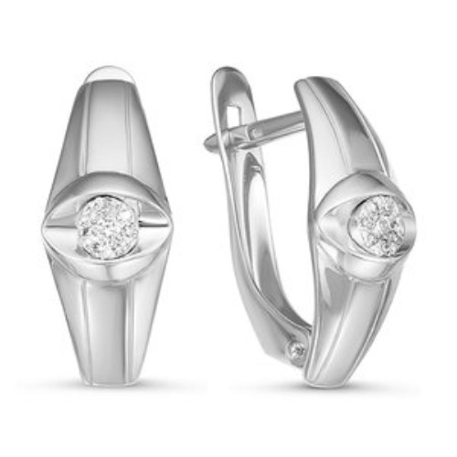 

Серьги из белого золота Дельта БР121120б, бриллиант, БР121120б