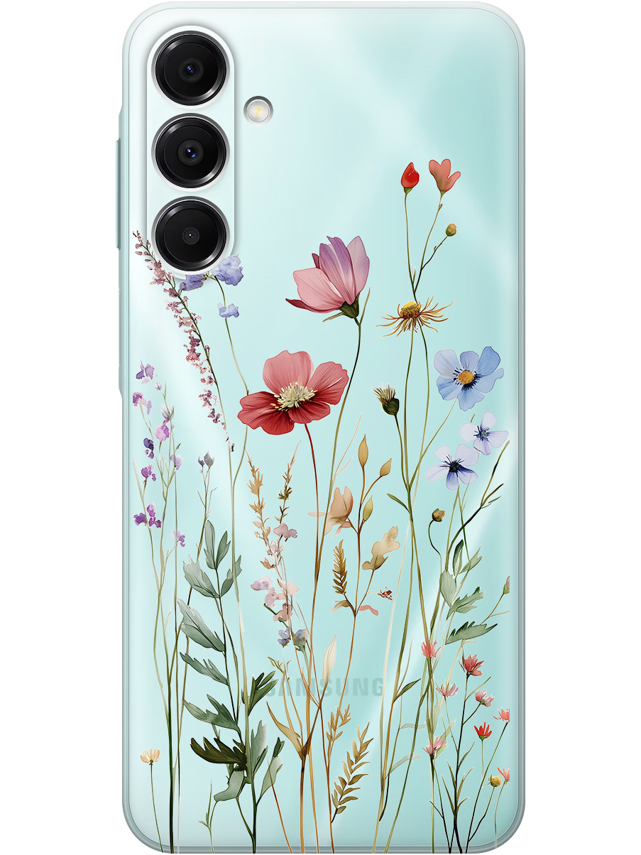 

Силиконовый чехол на Samsung Galaxy A16 с принтом "Милые цветочки" прозрачный, Прозрачный;зеленый;красный, 786721723