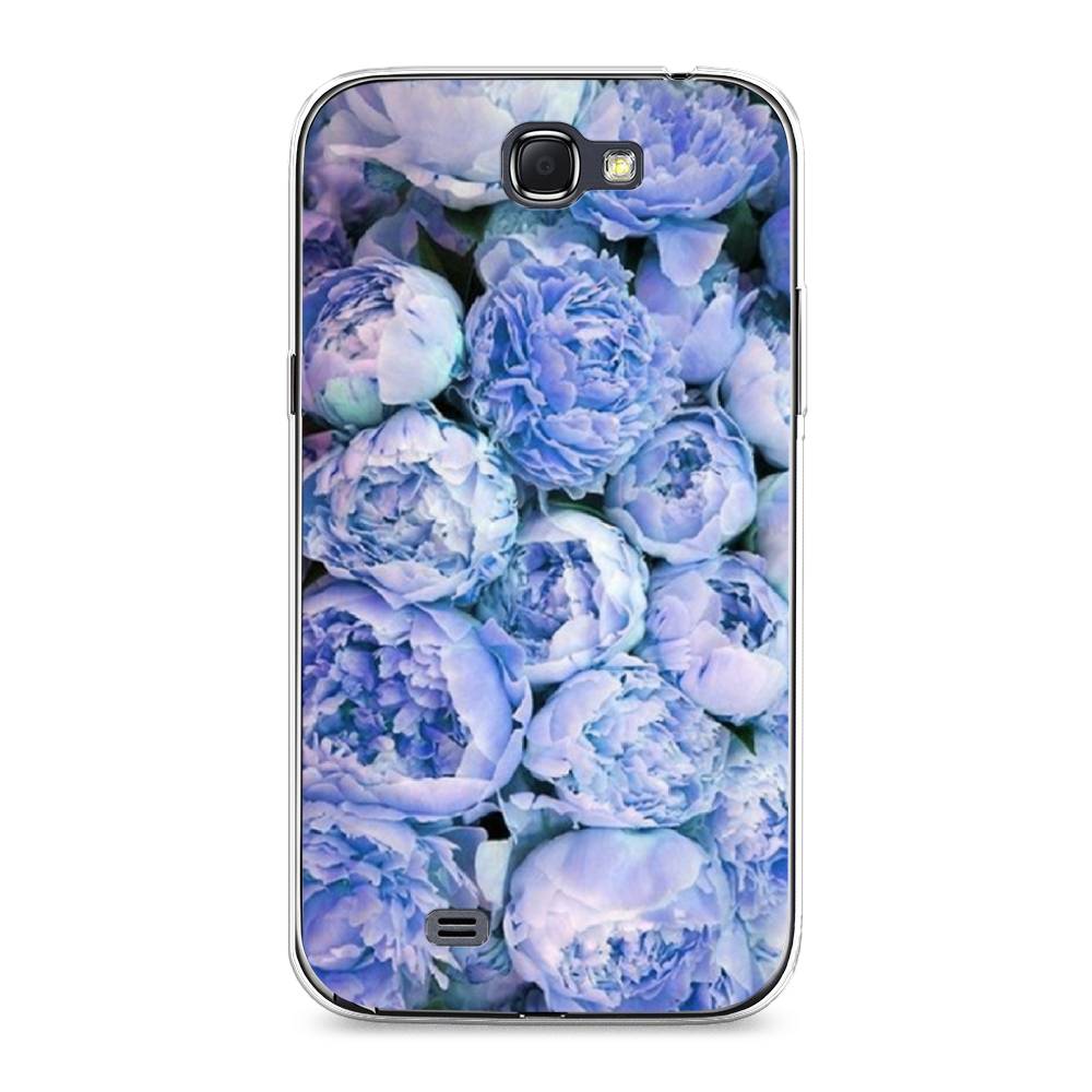 

Чехол Awog на Samsung Galaxy Note 2 / Самсунг Note 2 "Пионы голубые", Голубой, 23250-8