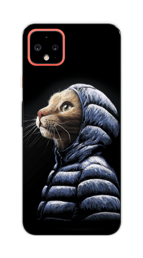 

Чехол Awog на Google Pixel 4 XL "Кот в капюшоне", Разноцветный, 270550-2