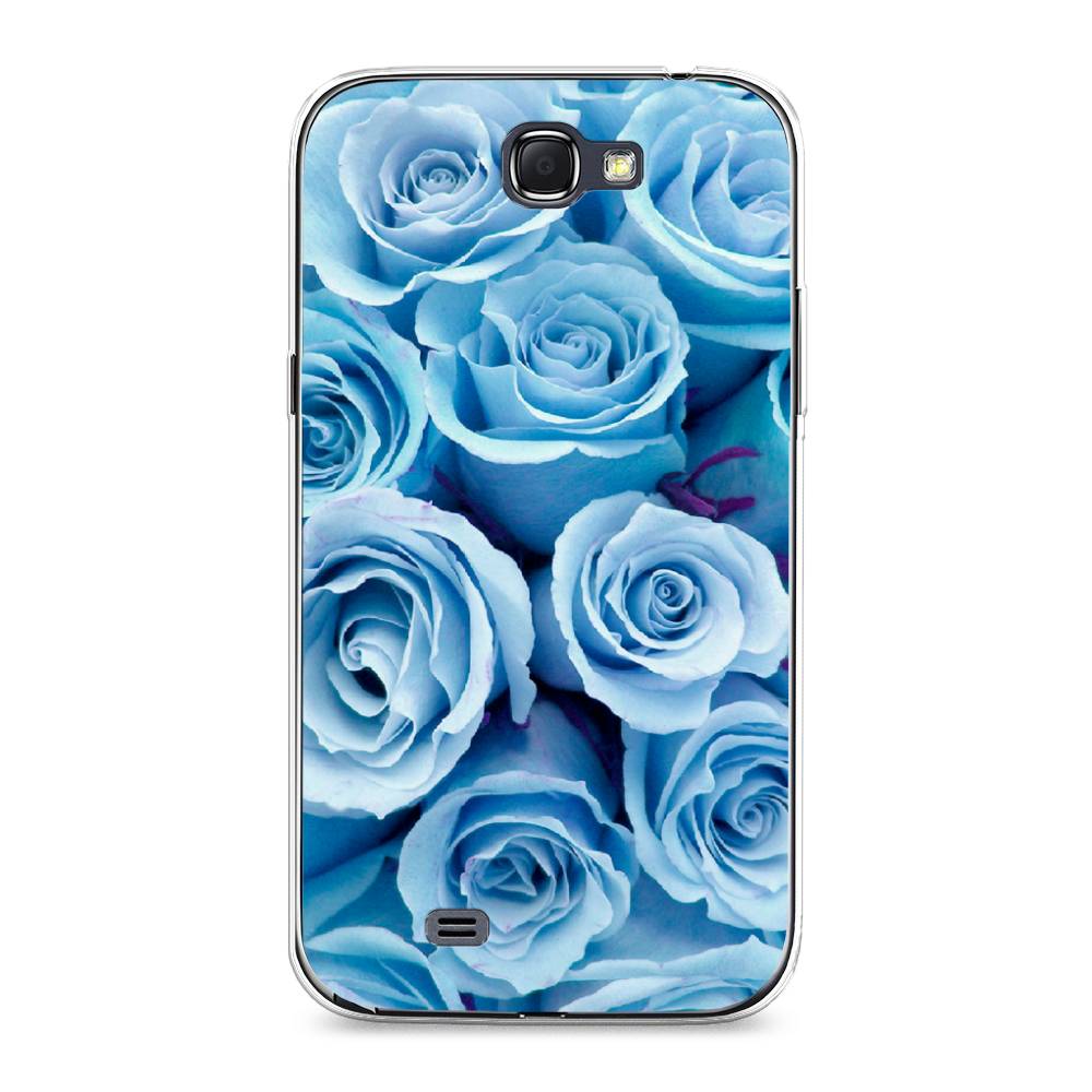 

Чехол Awog на Samsung Galaxy Note 2 / Самсунг Note 2 "Лазурные розы", Голубой, 23250-8