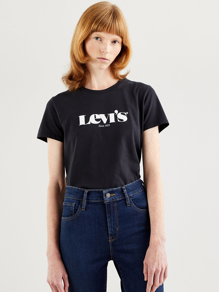 

Футболка женская Levi's 17369-1250 черная L, 17369-1250