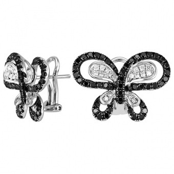 

Серьги из белого золота Ивел LVE826, бриллиант, LVE826