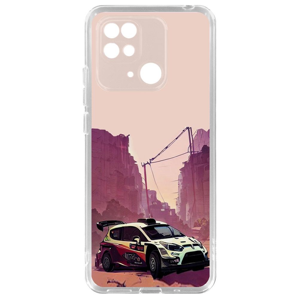 

Чехол-накладка Krutoff Clear Case Гоночный каньон для Xiaomi Redmi 10C, Прозрачный