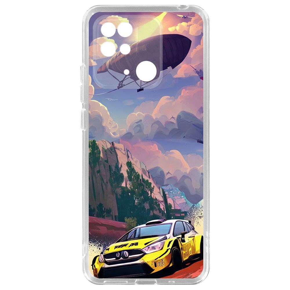

Чехол-накладка Krutoff Clear Case Гонка для Xiaomi Redmi 10C, Прозрачный