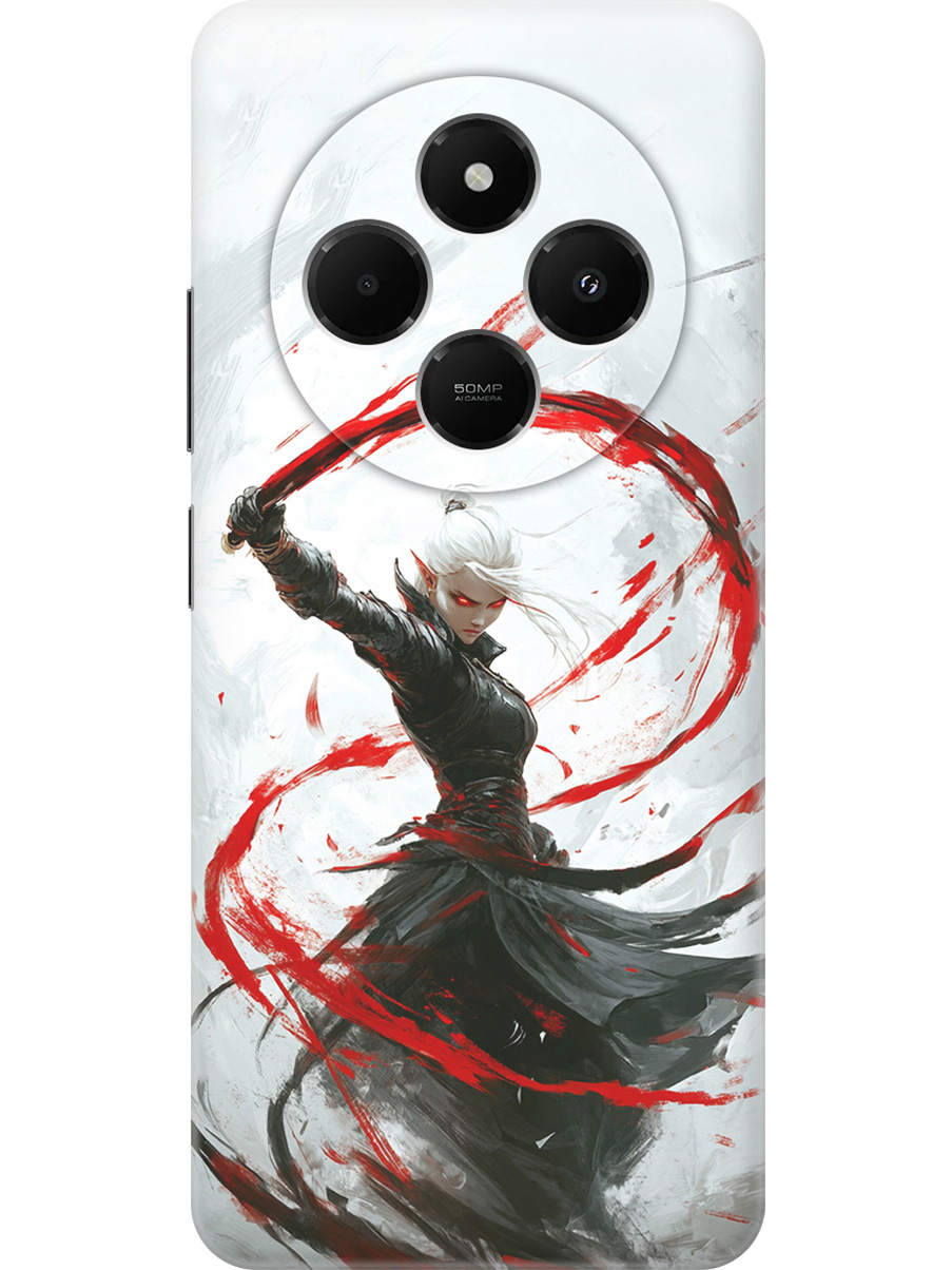 

Силиконовый чехол на Xiaomi Redmi 14C / Poco C75 с принтом "Эльфийка", Прозрачный;белый;красный;черный, 786715785