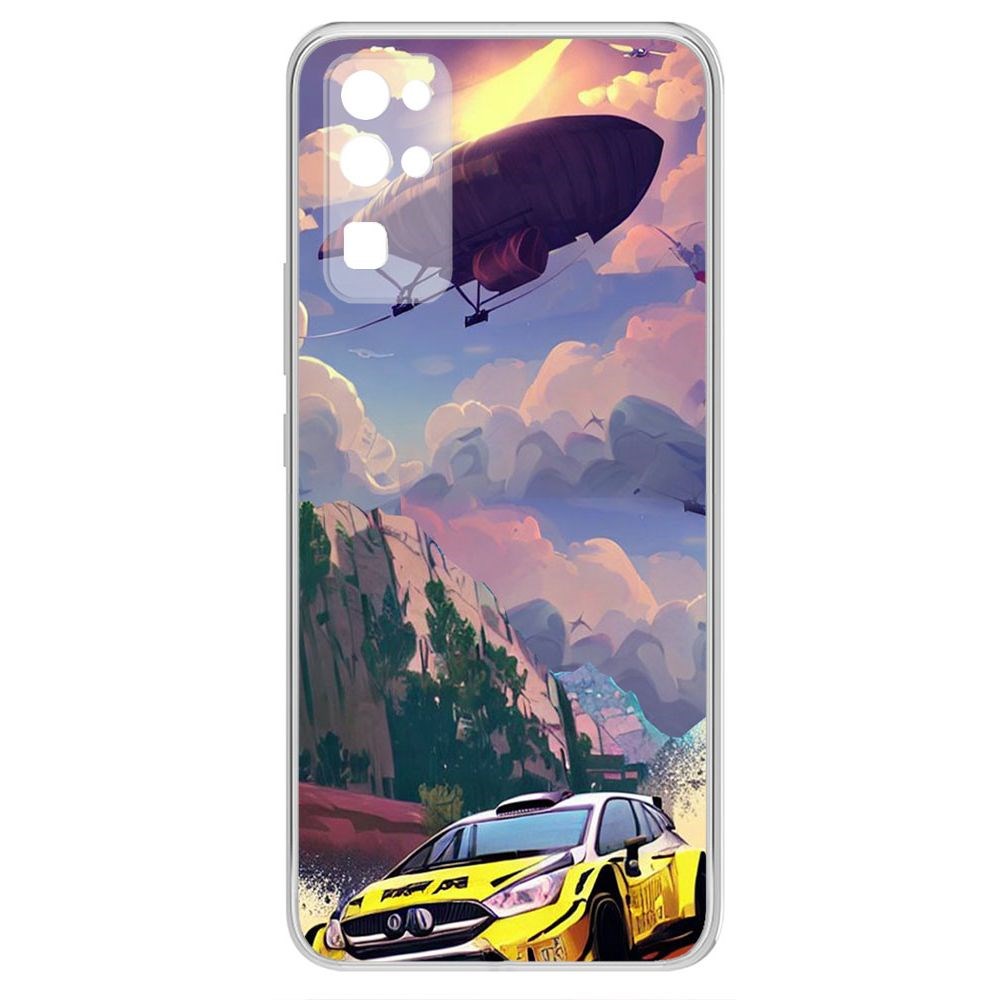 

Чехол-накладка Krutoff Clear Case Гонка для Honor 30