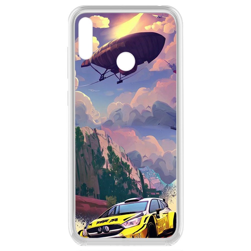 

Чехол-накладка Krutoff Clear Case Гонка для Huawei Y7 (2019), Прозрачный