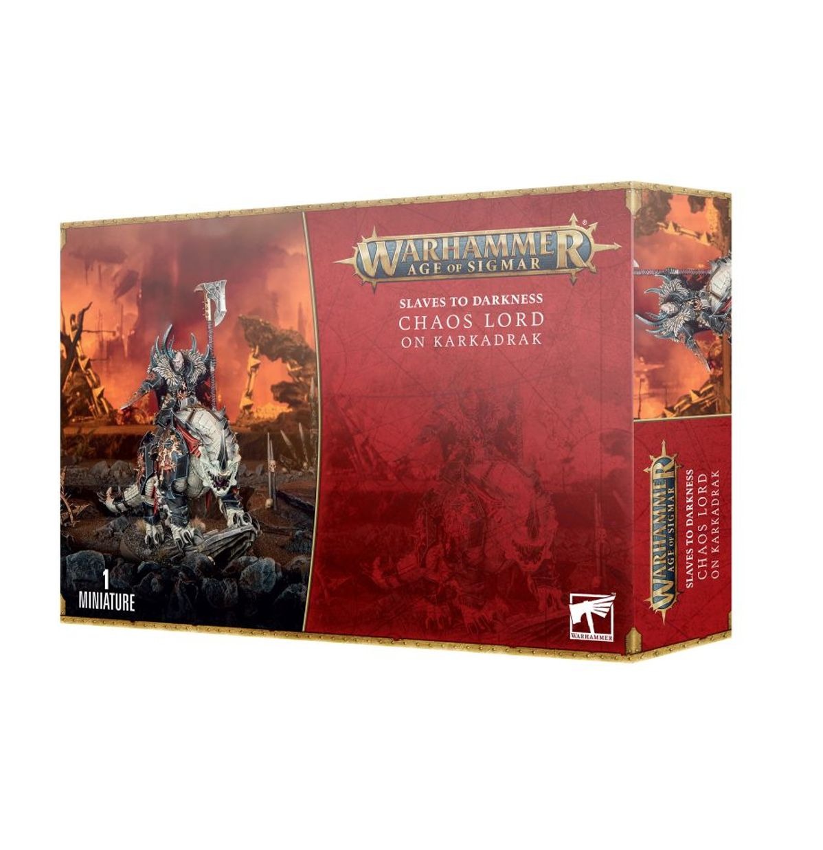Миниатюры для игры Games Workshop Warhammer Age of Sigmar: Chaos Lord on Karkadrak 83-62 the chaos curse