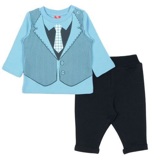 фото Комплект одежды cherubino canb 90023, темно-синий, 62