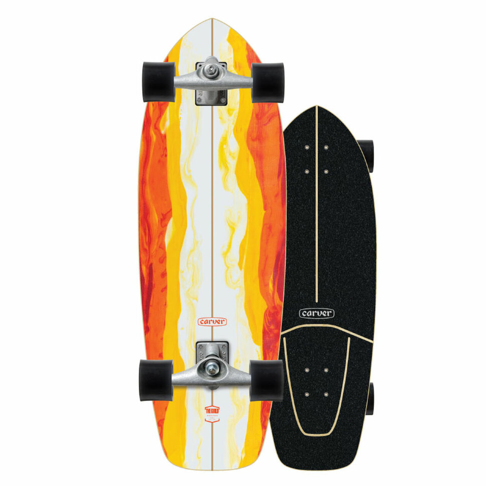 фото Лонгборд carver cx firefly surfskate 76,8x25,1 см, оранжевый