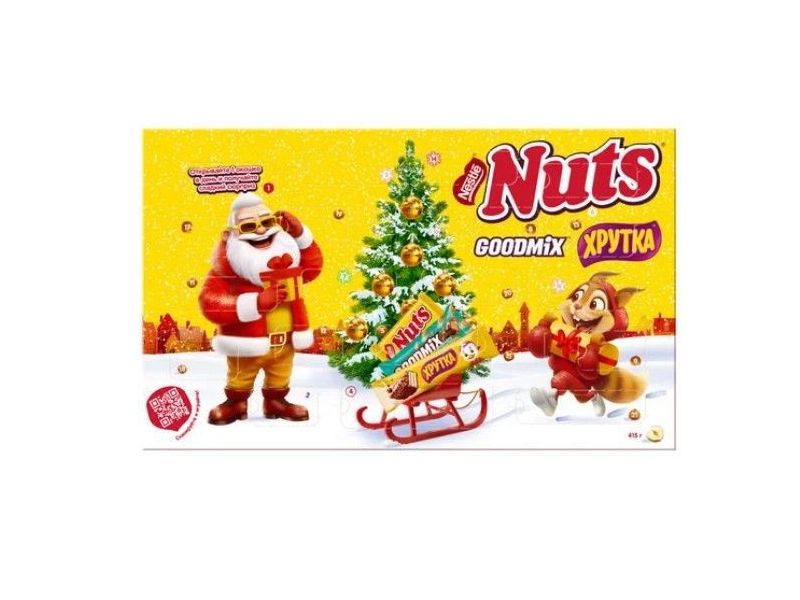 

Сладкий подарочный набор Nuts Адвент-календарь 415 г