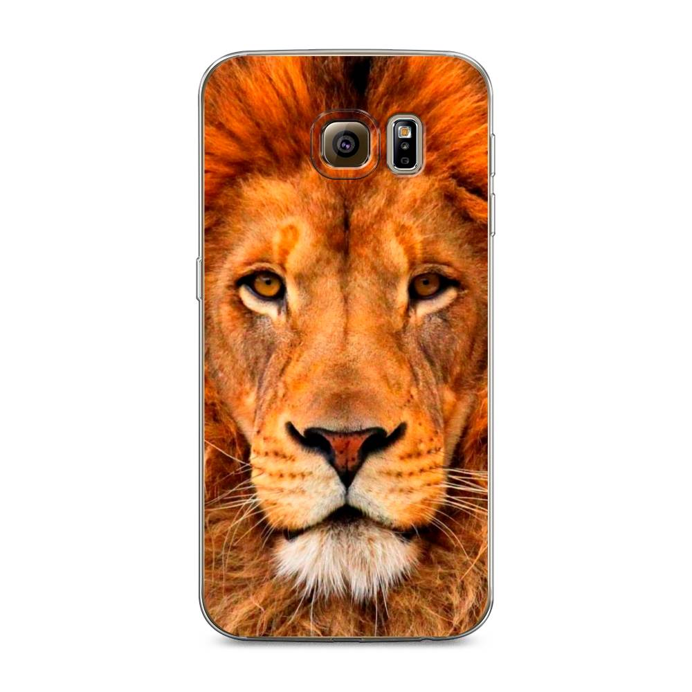 

Чехол на Samsung Galaxy S6 edge "Благородный лев", Оранжевый, 24450-1