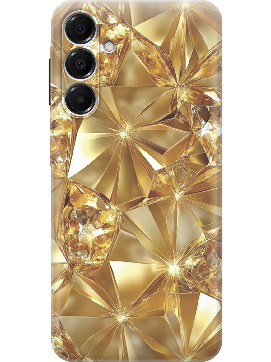 

Силиконовый чехол на Samsung Galaxy A16 с принтом "Желтый сапфир", Прозрачный;золотистый, 786721732