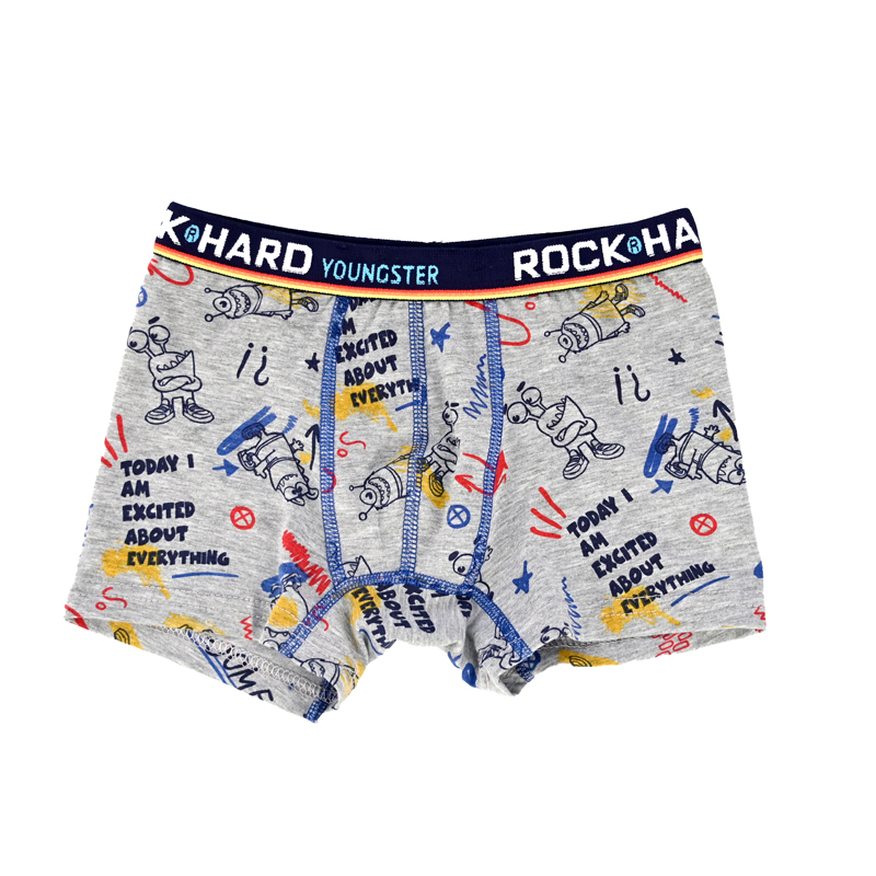

Трусы для мальчиков Baziator Rockhard Youngster цв. серый р. 116, Rockhard Youngster