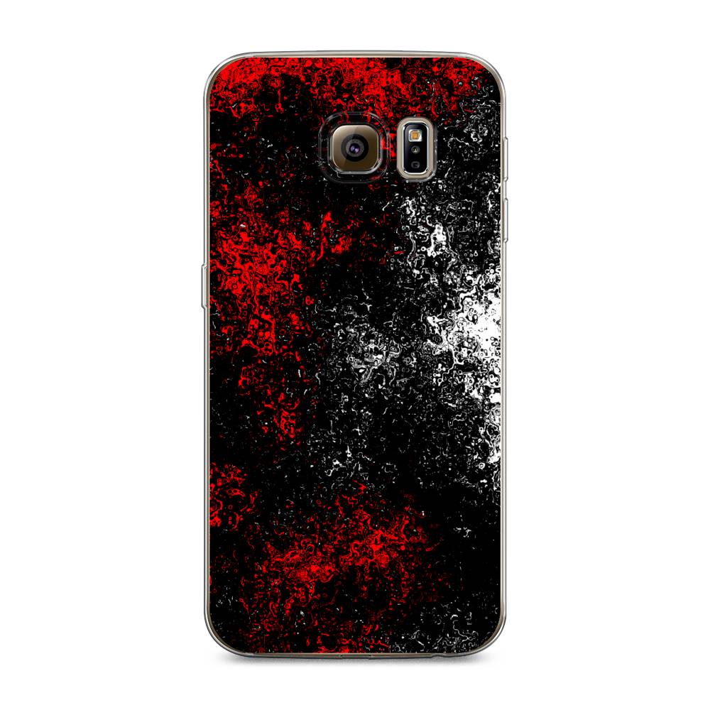 

Чехол на Samsung Galaxy S6 edge "Монотипия", Красный;черный;белый, 24450-3