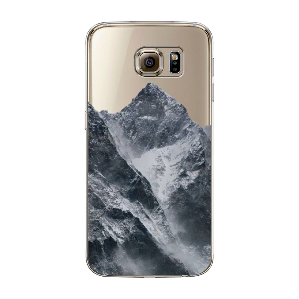 

Чехол на Samsung Galaxy S6 "Горы арт 4", Серый;бежевый, 24350-2