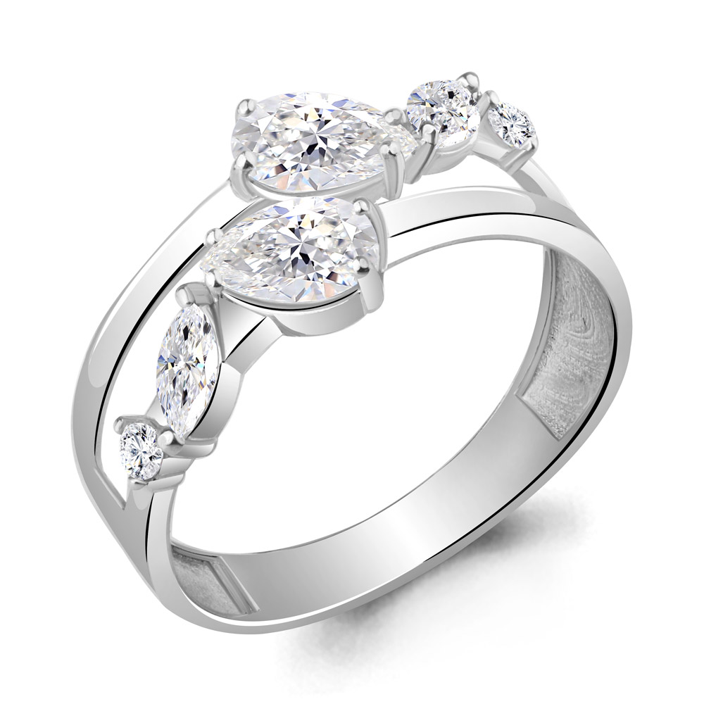 

Кольцо из серебра с фианитом Aquamarine Aquamarine 67218А_925_р р. 20, 67218А_925_р