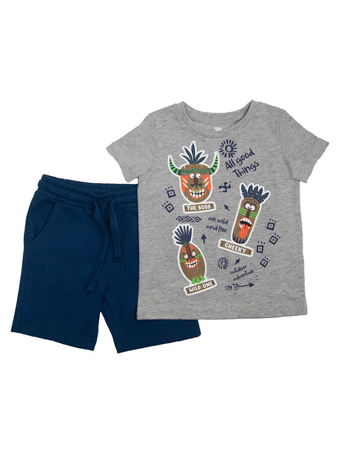 

Костюм детский Cherubino CSKB 90101-11-318, серый, 92, CSKB 90101-11-318