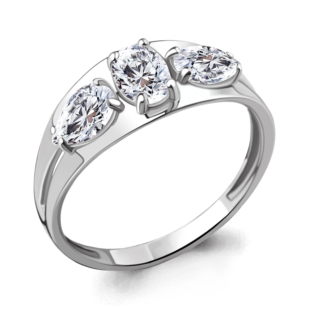 

Кольцо из серебра с фианитом Aquamarine Aquamarine 67217_925_р р. 19, 67217_925_р
