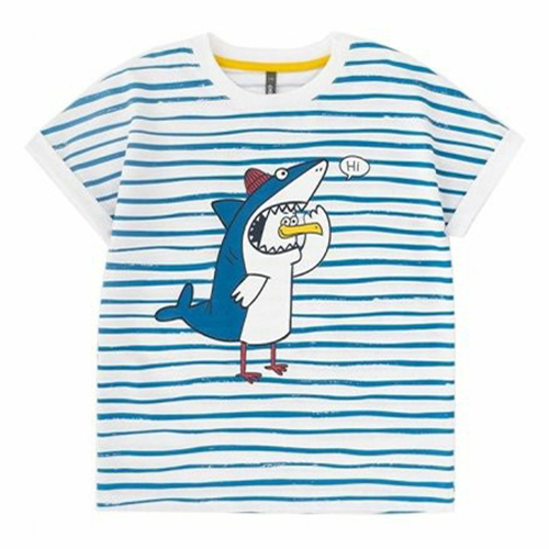 

Футболка детская Crockid КР 301649 цв. морская волна;полоска. р. 92, КР 301649