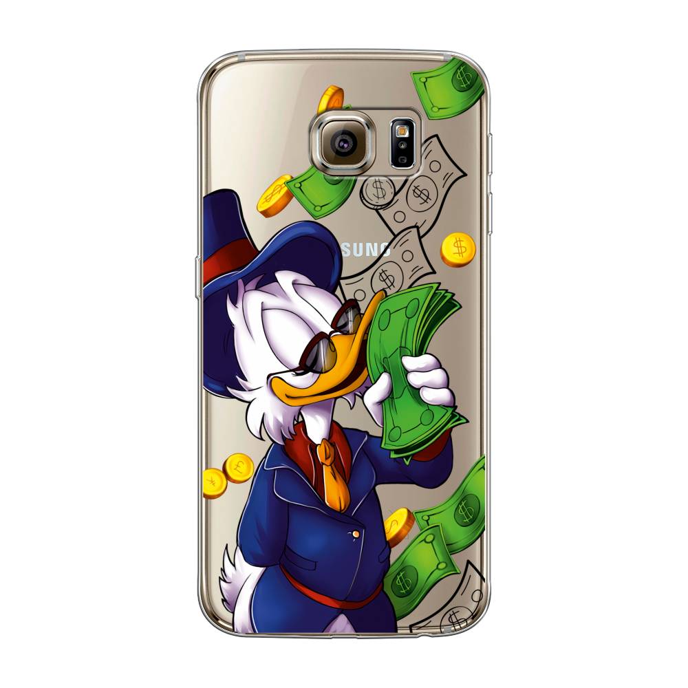 

Чехол на Samsung Galaxy S6 "Scrooge McDuck with Money", Синий;зеленый;белый, 24350-6